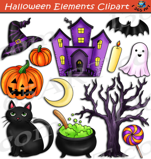 Halloween Elements Clipart