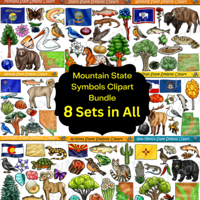 Mountain State Symbols Clipart Bundle