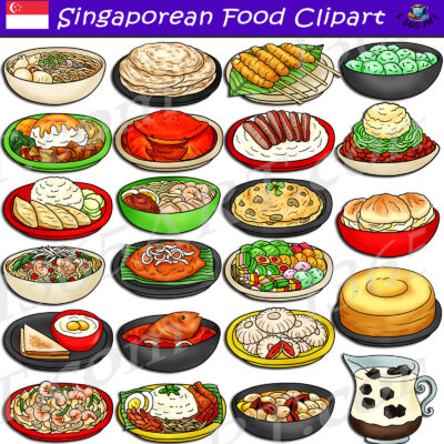 Singaporean Food Clipart