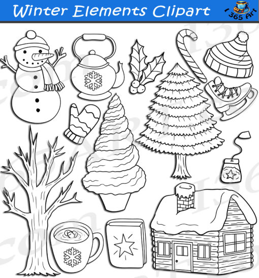 Winter Elements Clipart