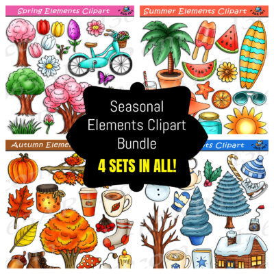 Seasonal Elements Clipart Bundle