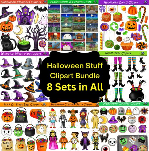 Halloween Seasonal Clipart Bundle