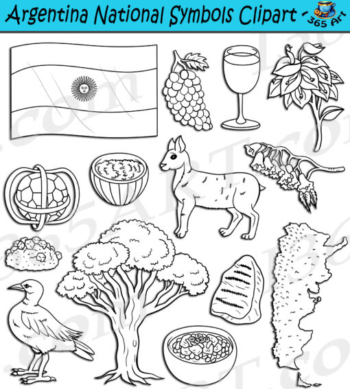 Argentina National Symbols Clipart