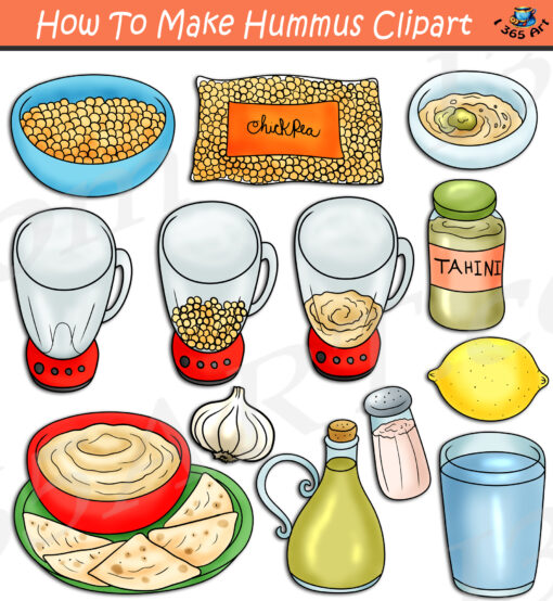 How To Make Hummus Clipart