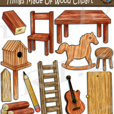 Things Made Of Wood Clipart