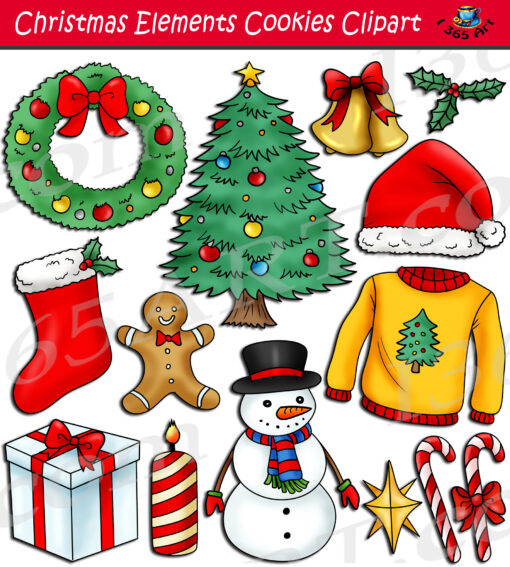 Christmas Elements Clipart