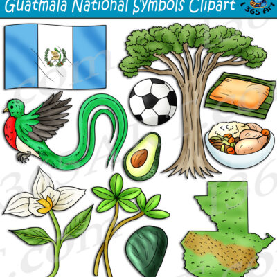 Guatemala National Symbols Clipart