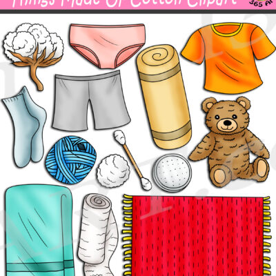 Things Made Of Cotton Clipart