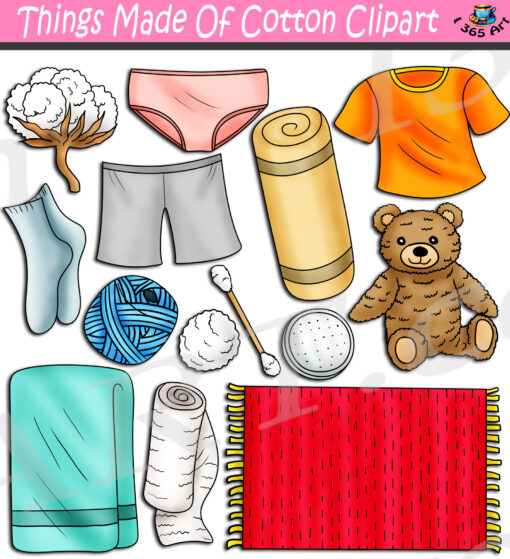 Things Made Of Cotton Clipart