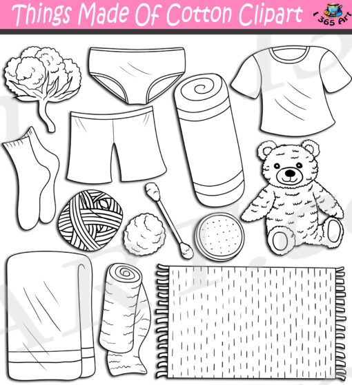 Things Made Of Cotton Clipart