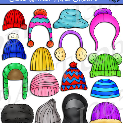 Winter Hats Clipart