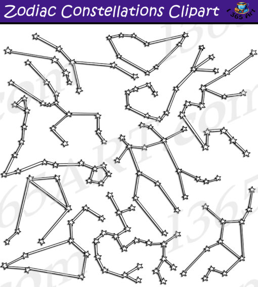 Zodiac Constellations Clipart