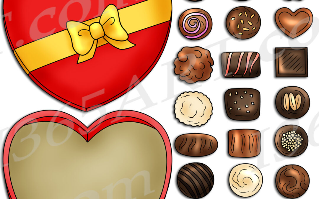 Build A Box Of Chocolates Clipart Download