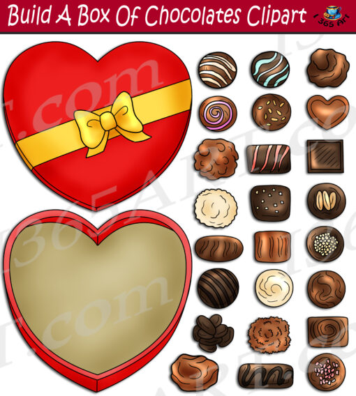 Build A Box Of Chocolates Clipart