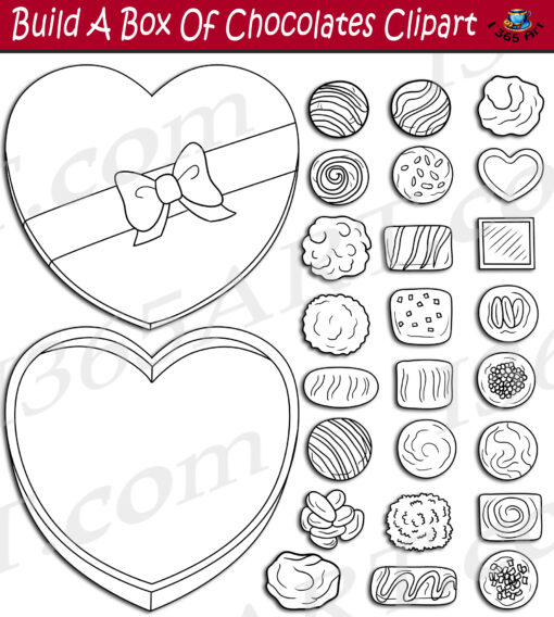 Build A Box Of Chocolates Clipart