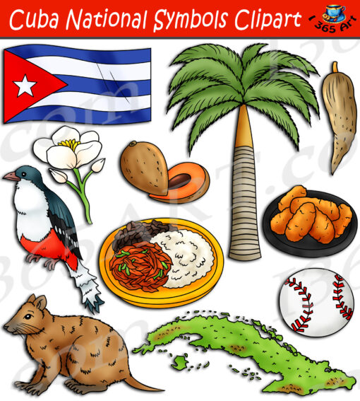 Cuba National Symbols Clipart