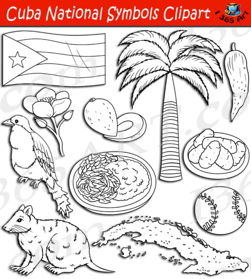 Cuba National Symbols Clipart