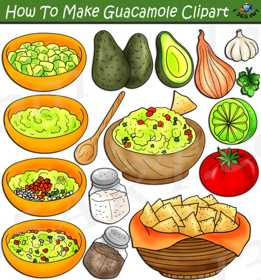 How To Make Guacamole Clipart