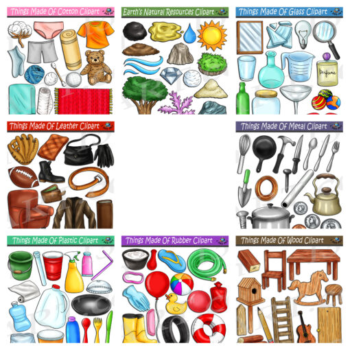 Things Made Of Clipart Bundle