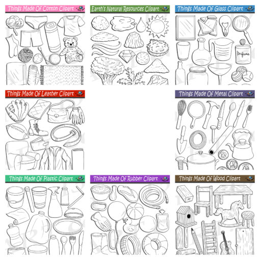 Things Made Of Clipart Bundle