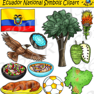 Ecuador National Symbols Clipart
