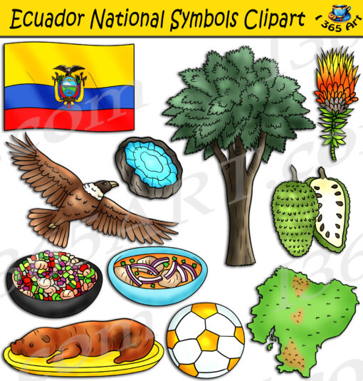 Ecuador National Symbols Clipart