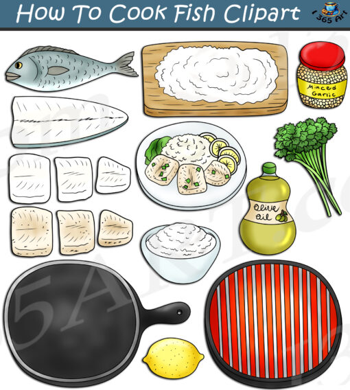 How To Cook Fish Clipart