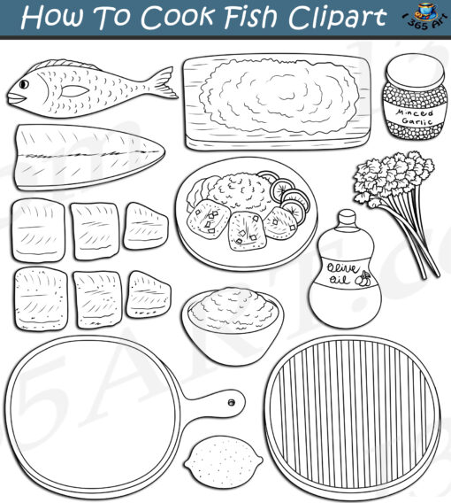 How To Cook Fish Clipart Download - Image 2
