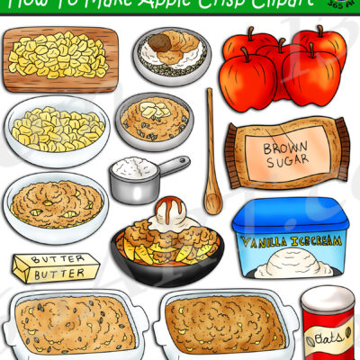 How To Make Apple Crisp Clipart