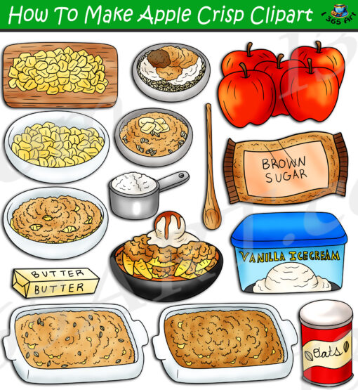 How To Make Apple Crisp Clipart