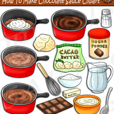 How To Make Chocolate Sauce Clipart