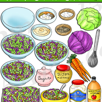 How To Make Coleslaw Clipart