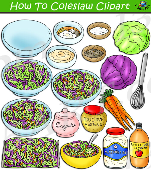 How To Make Coleslaw Clipart