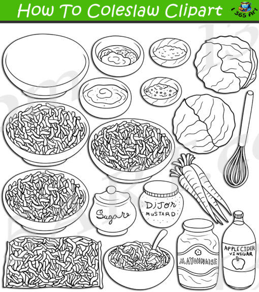 How To Make Coleslaw Clipart Download - Image 2