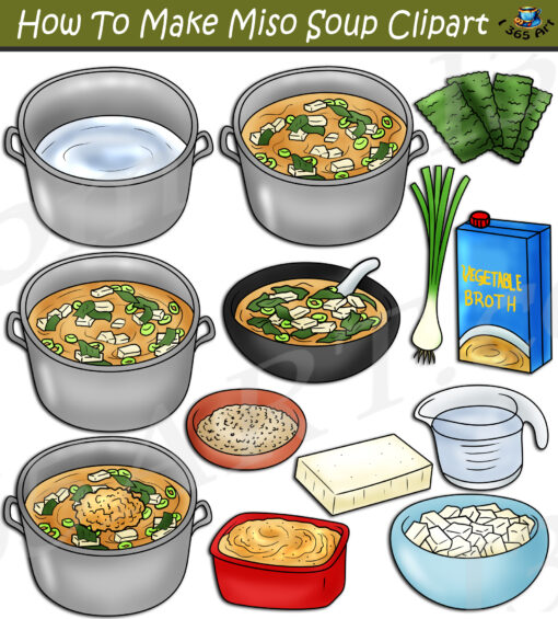 How To Make Miso Soup Clipart