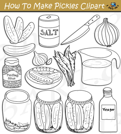 How To Make Pickles Clipart Download - Image 2