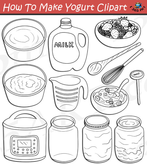 How To Make Yogurt Clipart