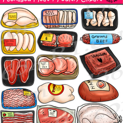 Packaged Meat And Poultry Clipart
