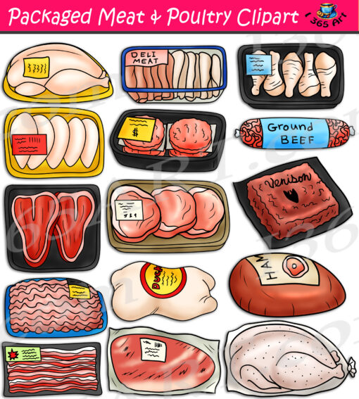 Packaged Meat And Poultry Clipart