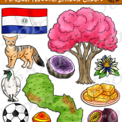 Paraguay National Symbols Clipart