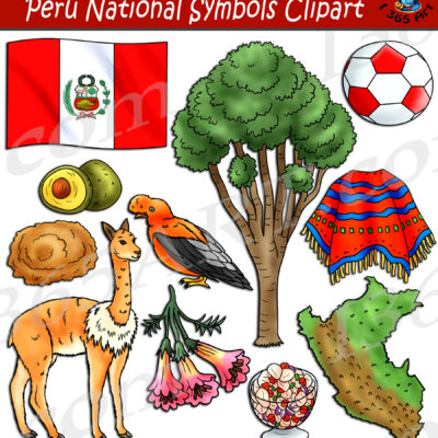 Peru National Symbols Clipart