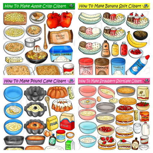 How To Make Foods Clipart Bundle