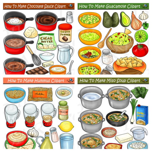 How To Make Foods Clipart Bundle