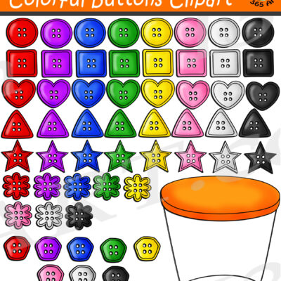 Button Shapes Clipart