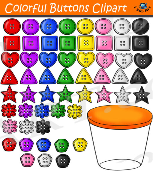 Button Shapes Clipart