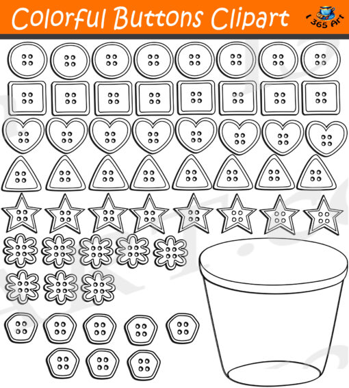 Button Shapes Clipart