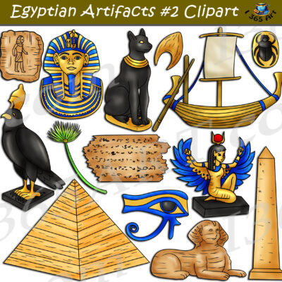 Egyptian artifacts clipart