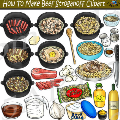 How To Make Beef Stroganoff Clipart