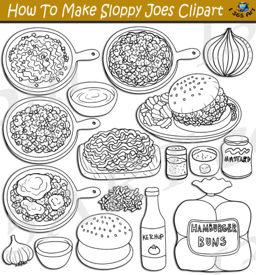 How To Make Sloppy Joes Clipart