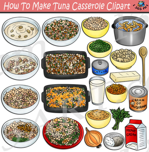 How To Make Tuna Casserole Clipart
